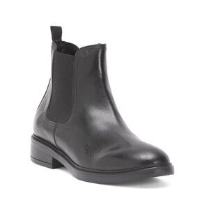 OROSCURO Black #1 Made In Italy Leather Chelsea Booties